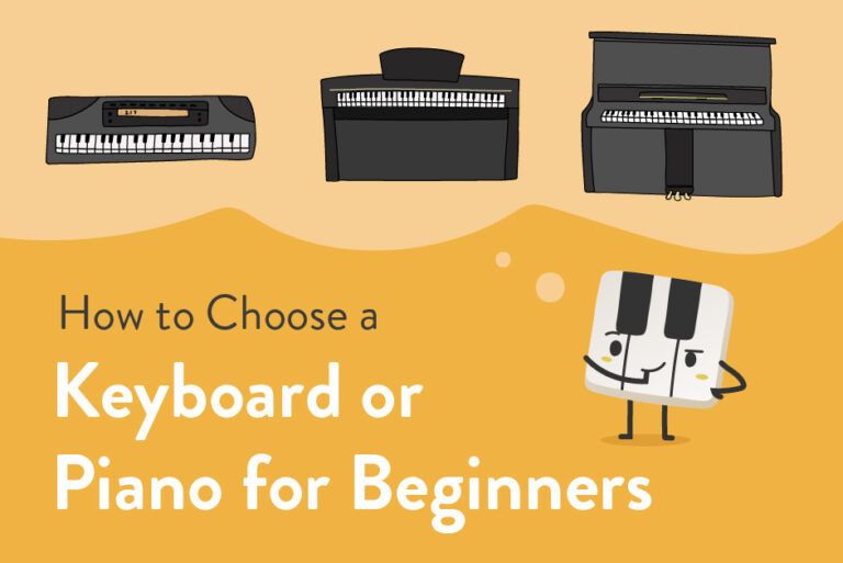 How to choose a keyboard or piano for beginners.