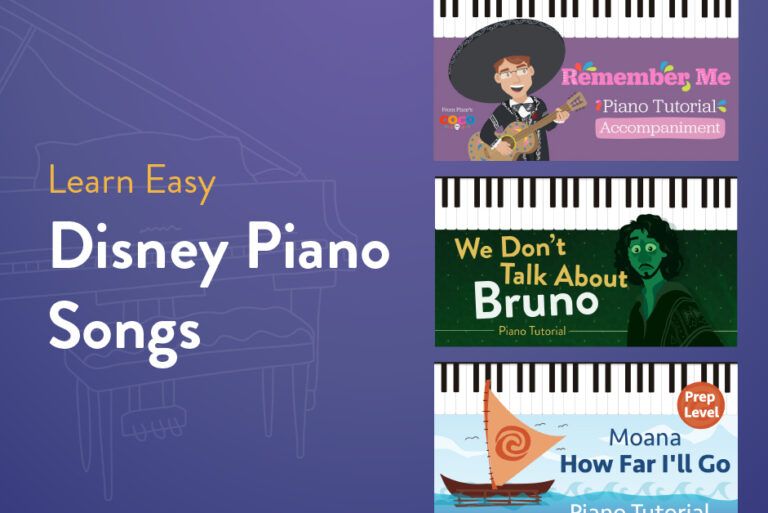 Learn easy Disney piano songs with Hoffman Academy.