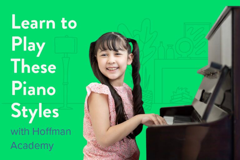 Learn to play various piano styles with Hoffman Academy.