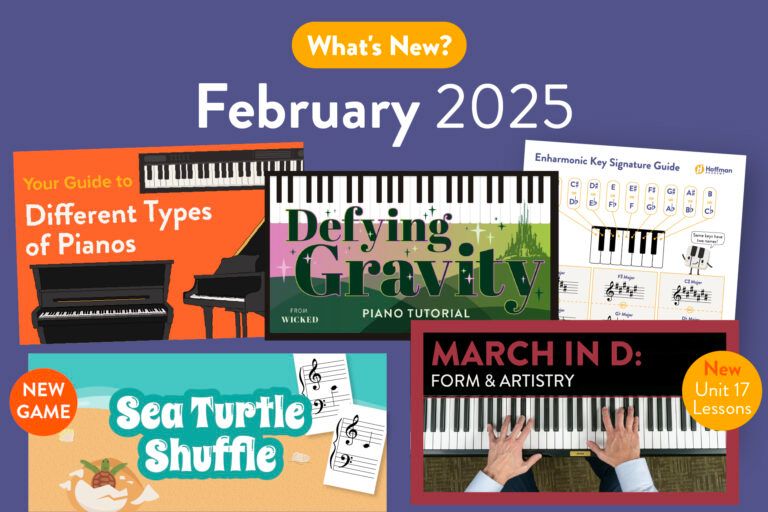 What's new? February 2025 Piano Tutorials & More