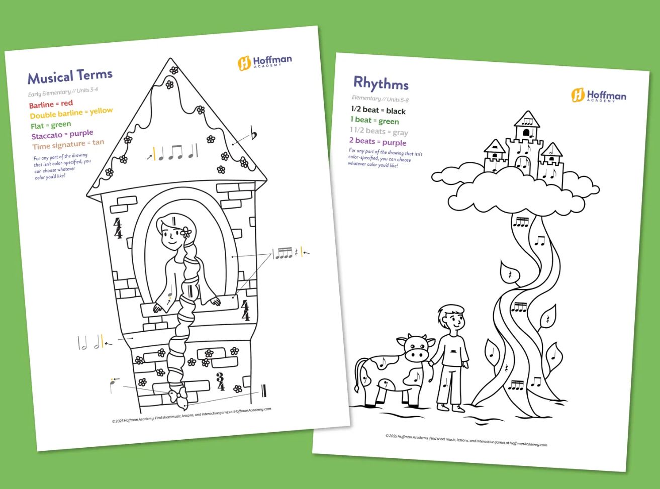 11 Music Coloring Sheets for Kids | Printable PDFs
