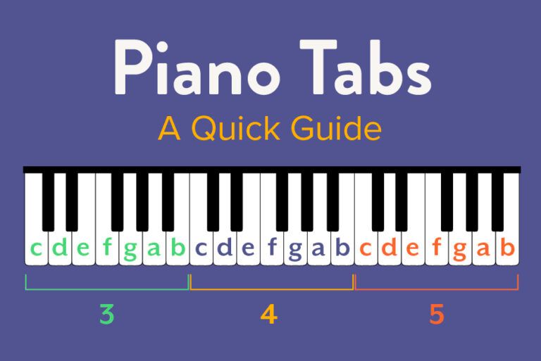 A guide to piano tabs.