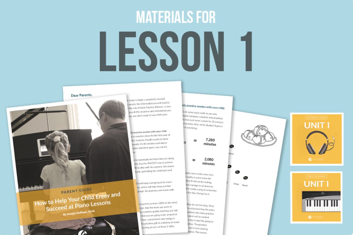 Materials for Lesson 1 with Parent Guide