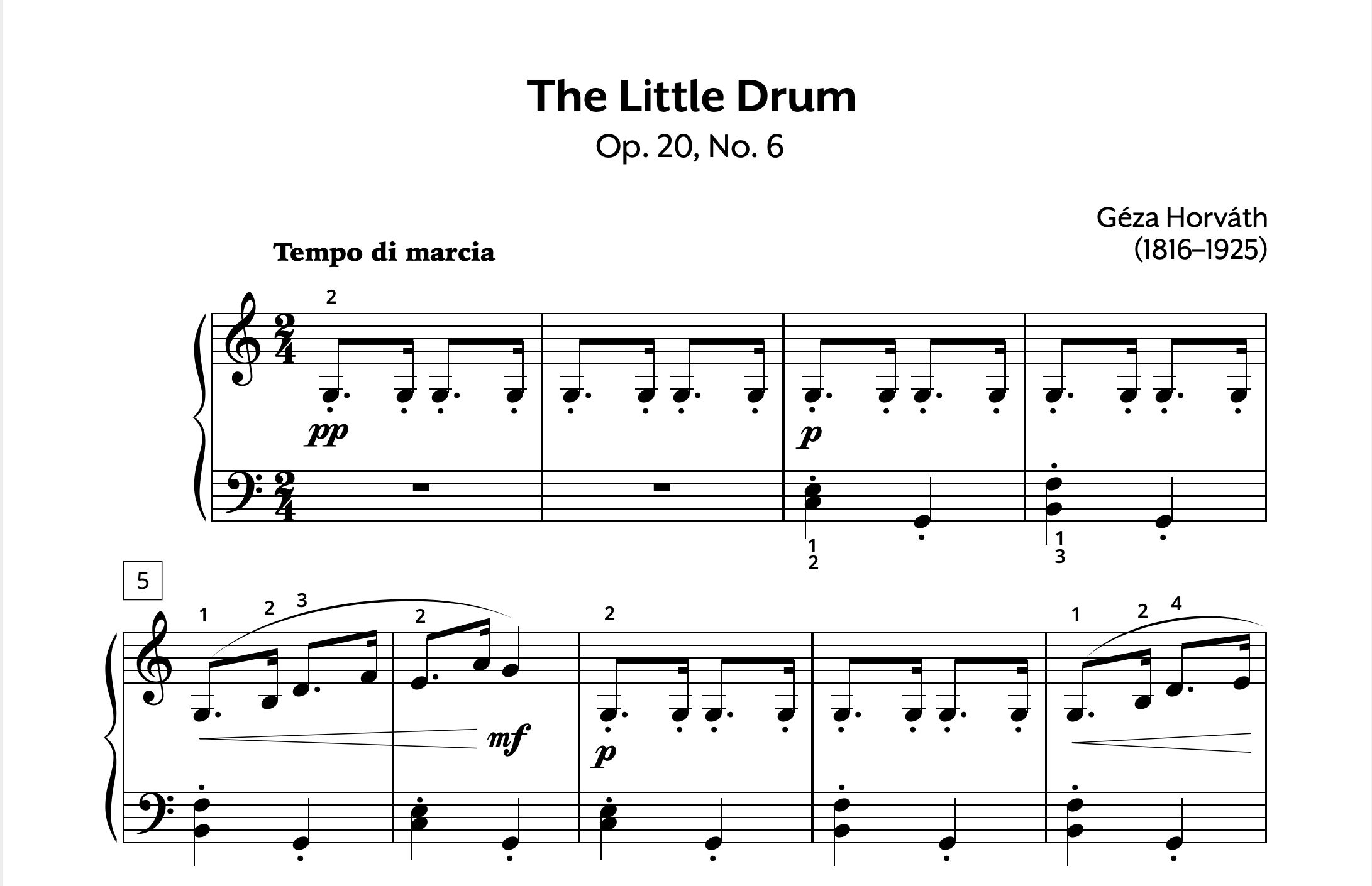 The little drum op 20 no 6