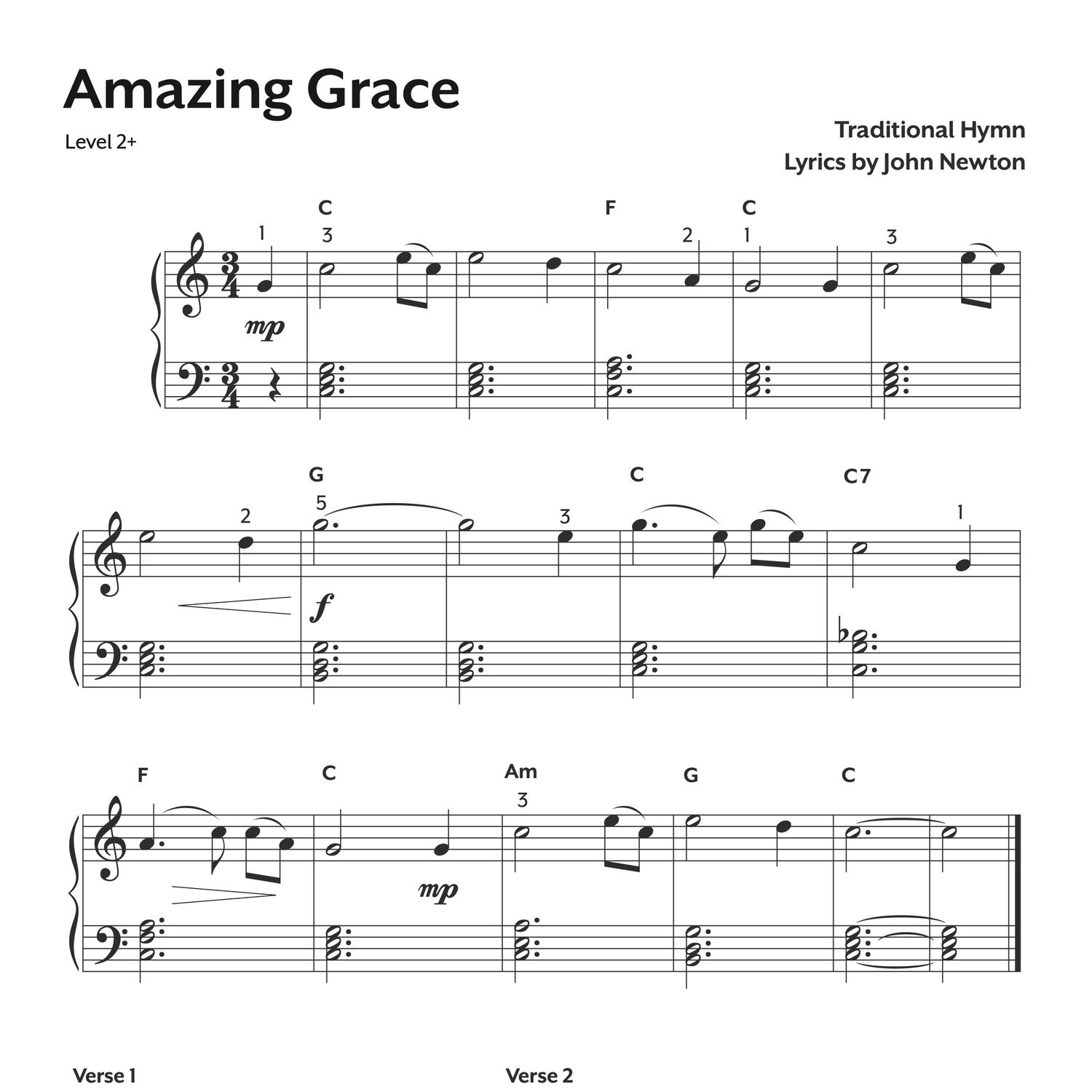amazing-grace-hymn-sheet-music-for-piano-free-pdf-download for Free Printable Sheet Music For Crafts Amazing Grace Hymn Sheet Music for Piano | Free PDF Download for Free Printable Sheet Music For Crafts