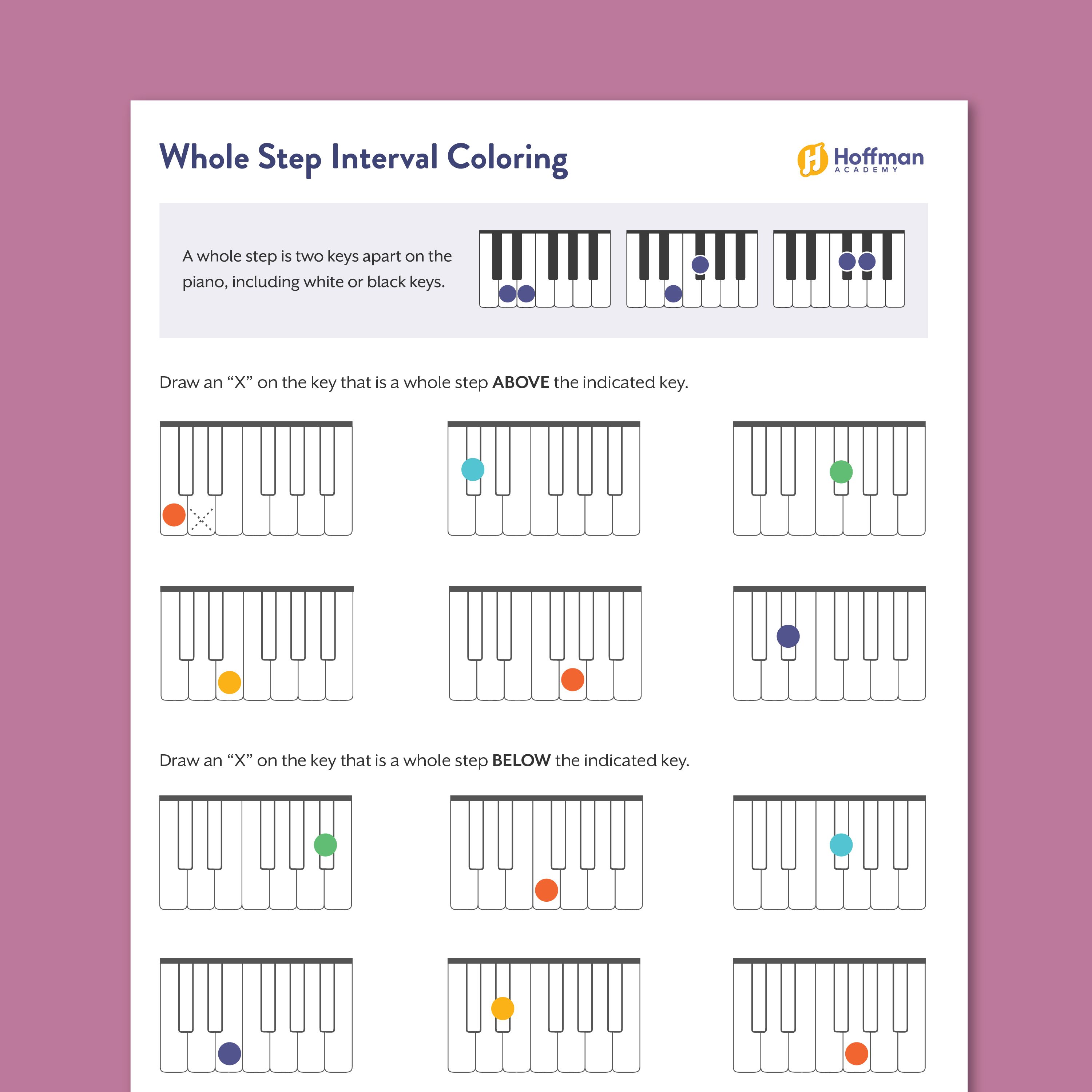 Whole Step Interval Coloring | PDF Download