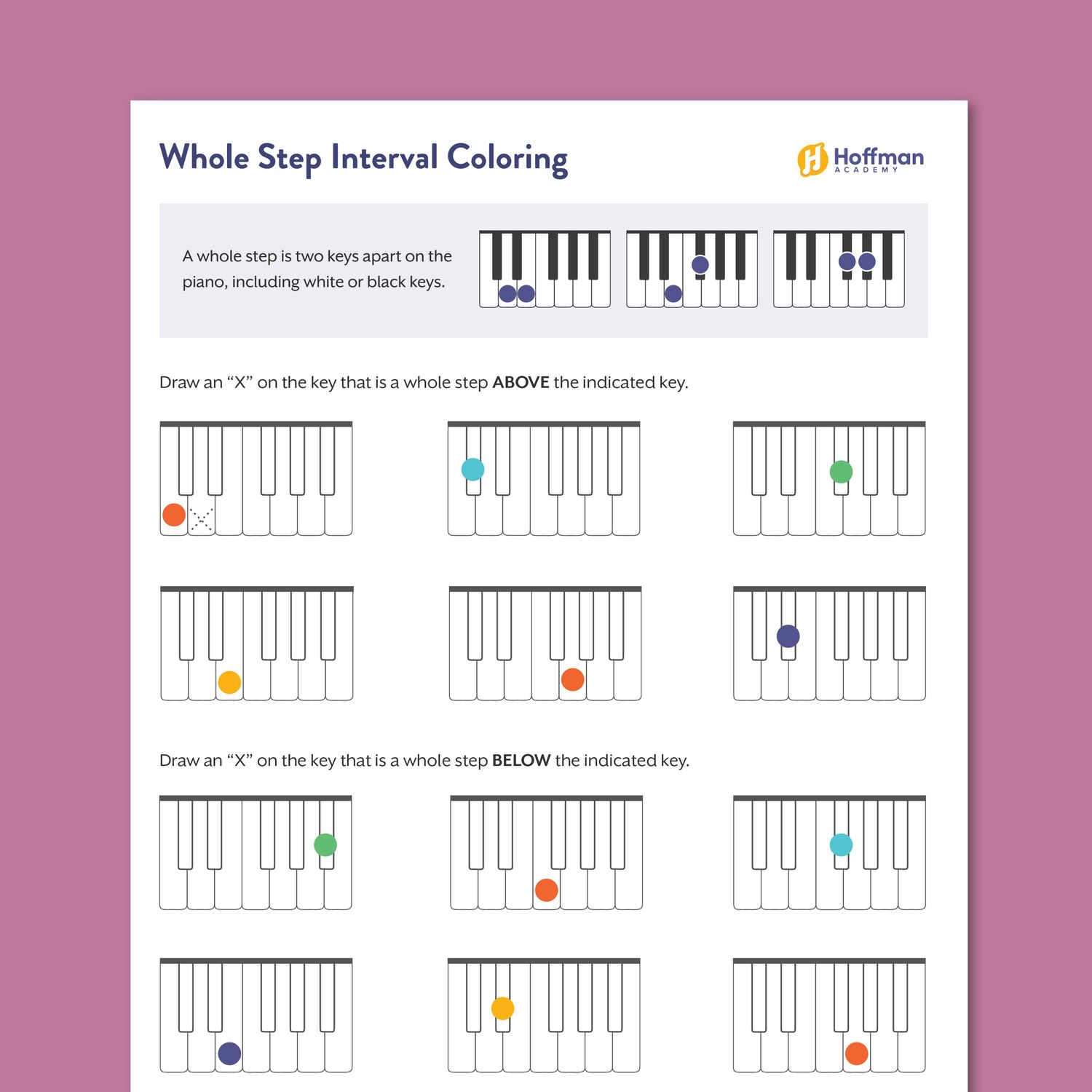 Whole Step Interval Coloring | PDF Download